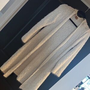 POL Cream Teddy Longline Cardigan